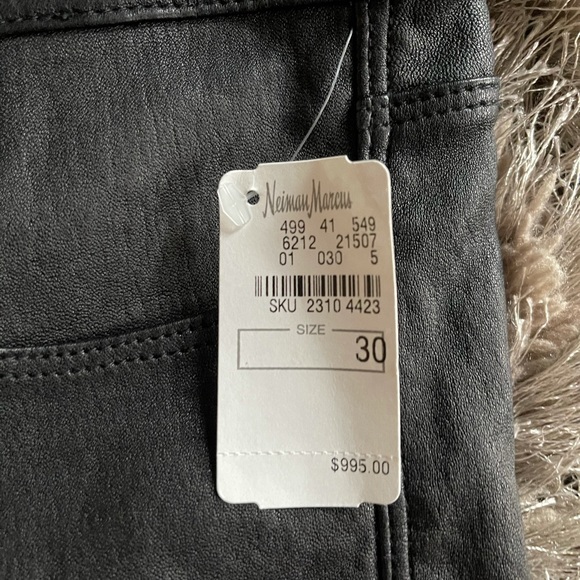 RTA Dylan Distressed Leather Jeans - Picture 3 of 4